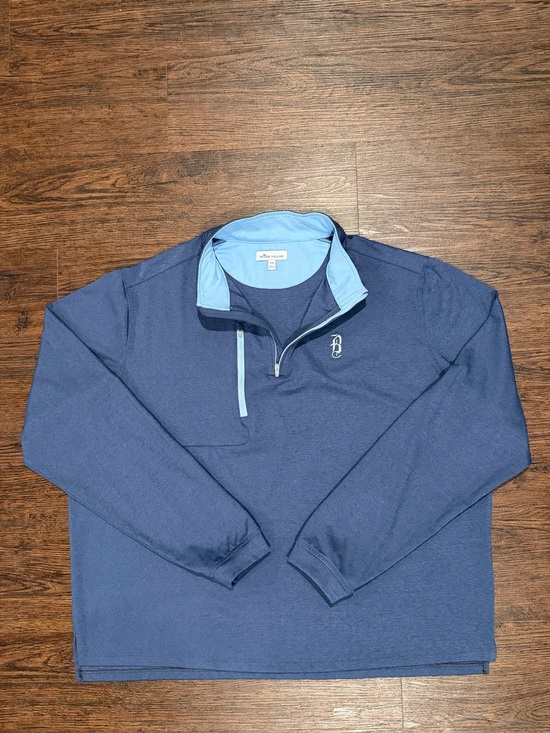 Peter Millar Other - Peter Millar Mens Bowen Performance Quarter-Zip Blue Golf Pullover Size XXL